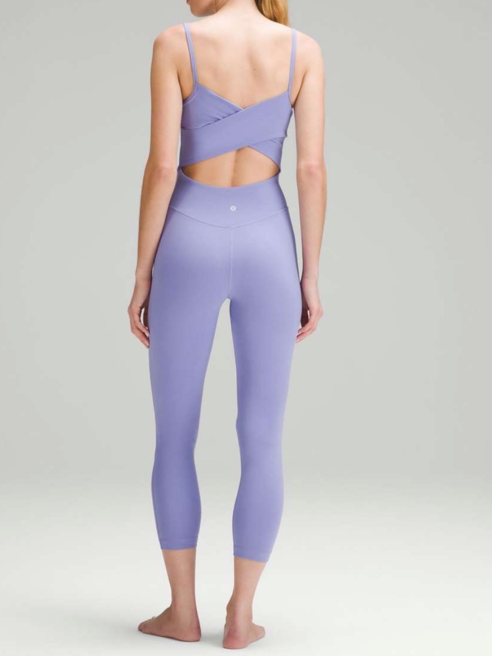 Lululemon Sz 0 Cross-Back Nulu Yoga Bodysuit 25"
Dark Lavender Yoga Pilates